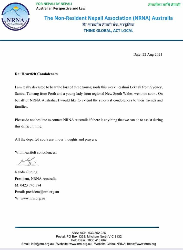 Three Nepalese lost life in Australia within a week - NepaliPage